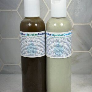 Organic True Blue Spirulina Conditioner 4 oz - True Blue Spirulina Shampoo 4 oz